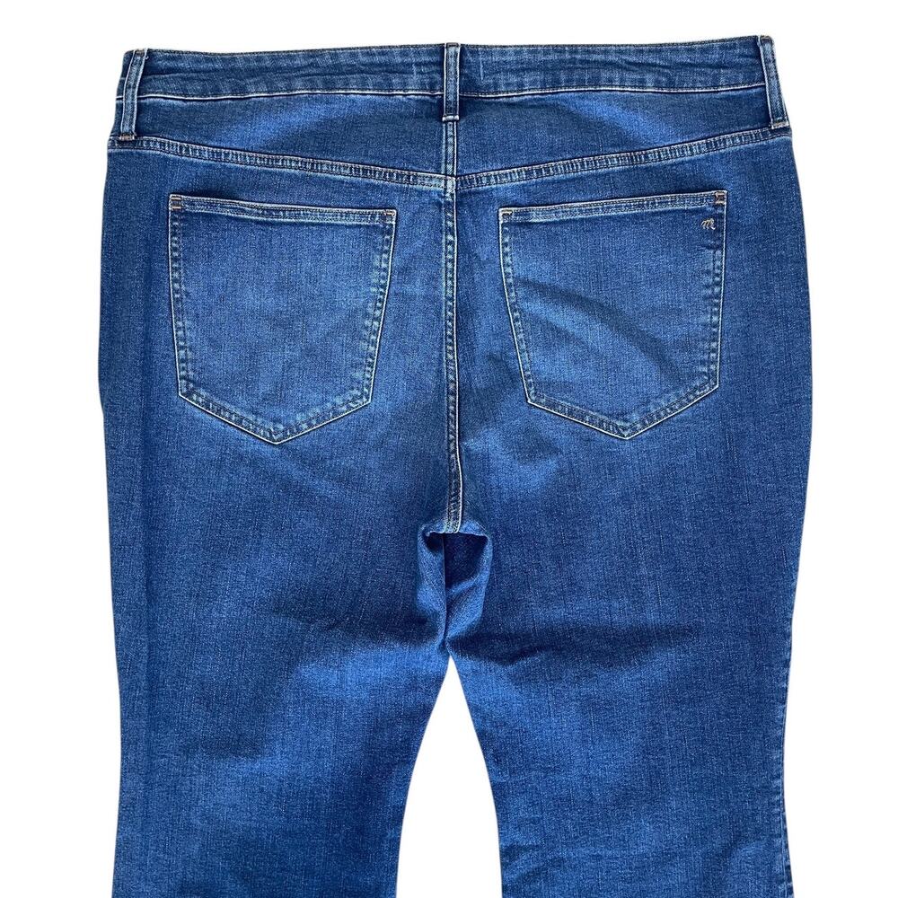 Madewell Mid-Rise Kick Out Jeans Dark Blue Size 22W - Picture 6 of 16